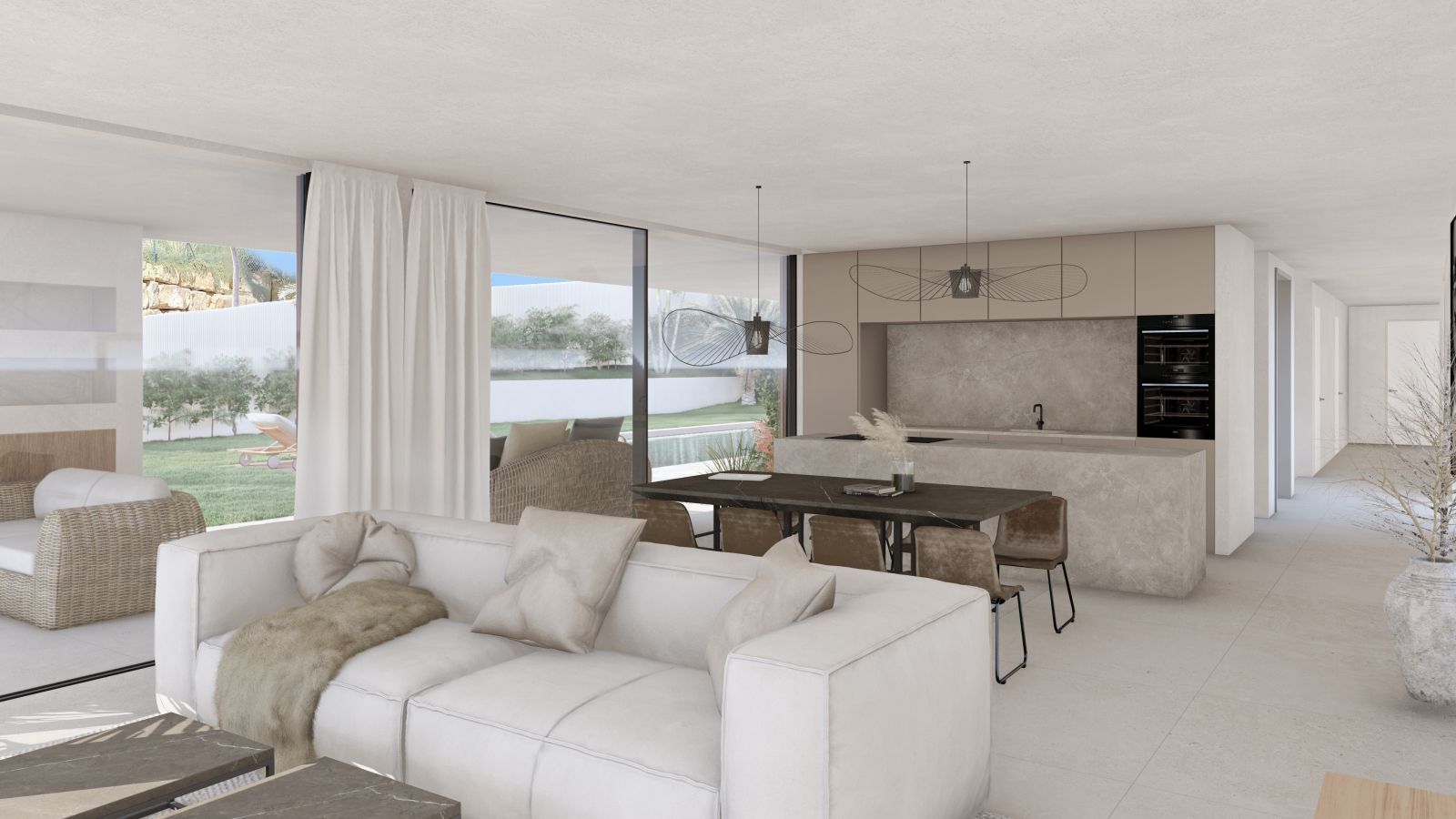 06 modern living room outdoor view